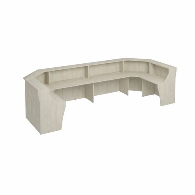 Стойка ресепшен П-образная Юнитекс КОМФОРТ К.9237 ДШ дуб шамони