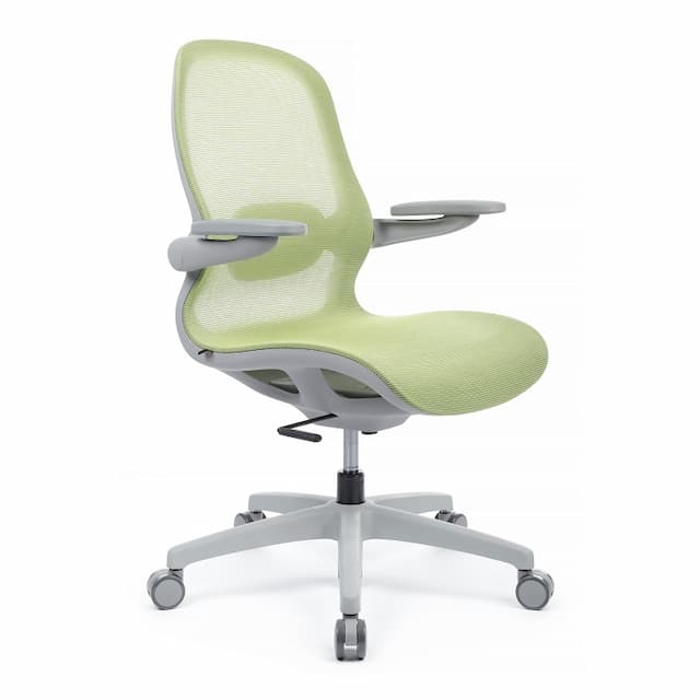 Кресло RV DESIGN Miller (YSJ-300) серый пластик / зеленая сетка