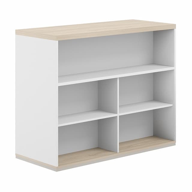 Стеллаж-комбо 1438 двухсторонний Norden Allegro AG.255.302.675.WH с топом и экраном ЛДСП