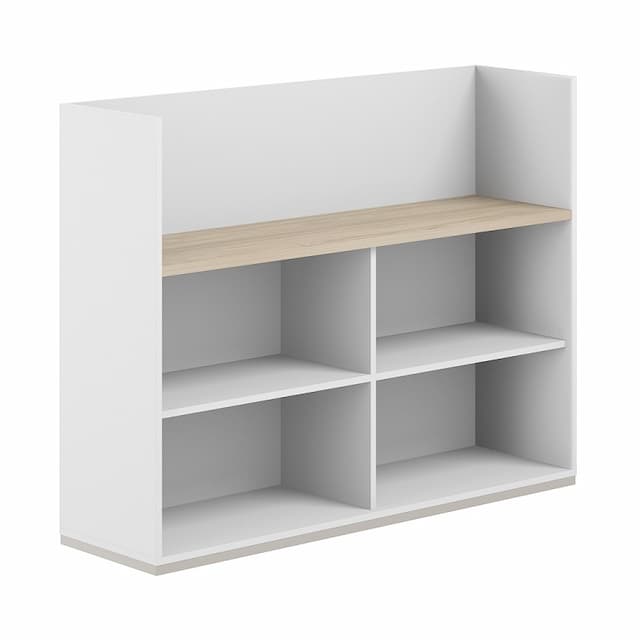 Стеллаж-комбо 1438 односторонний Norden Allegro AG.252.200.672.WH с экраном ЛДСП