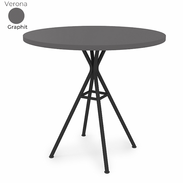 Стол обеденный круглый Алсав 21Verona.008.R Graphit