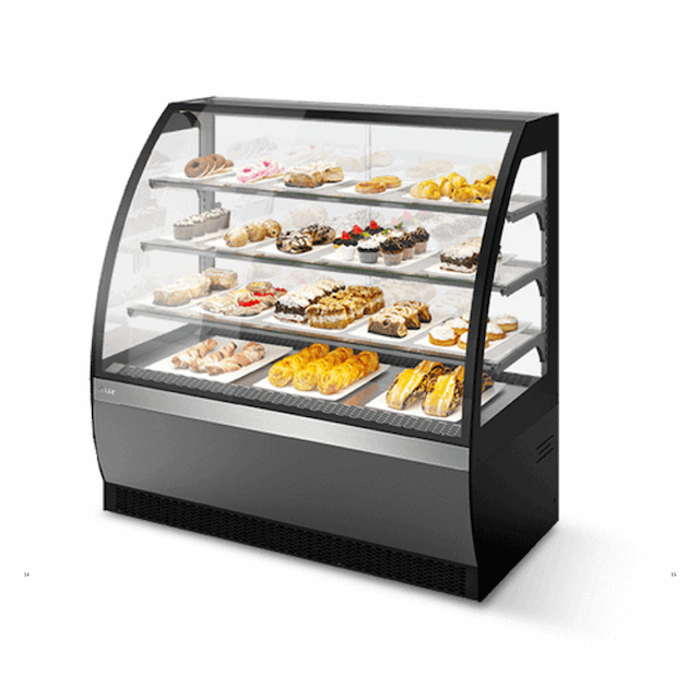 Витрина кондитерская Chilz Vete 90 ВК198 (серый матовый/шлифованная нержавейка)