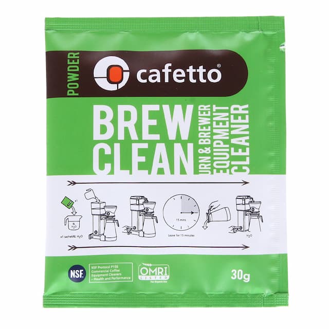 Средство для чистки фильтровых кофемашин Cafetto Brew Clean Sachet 30г,органик.