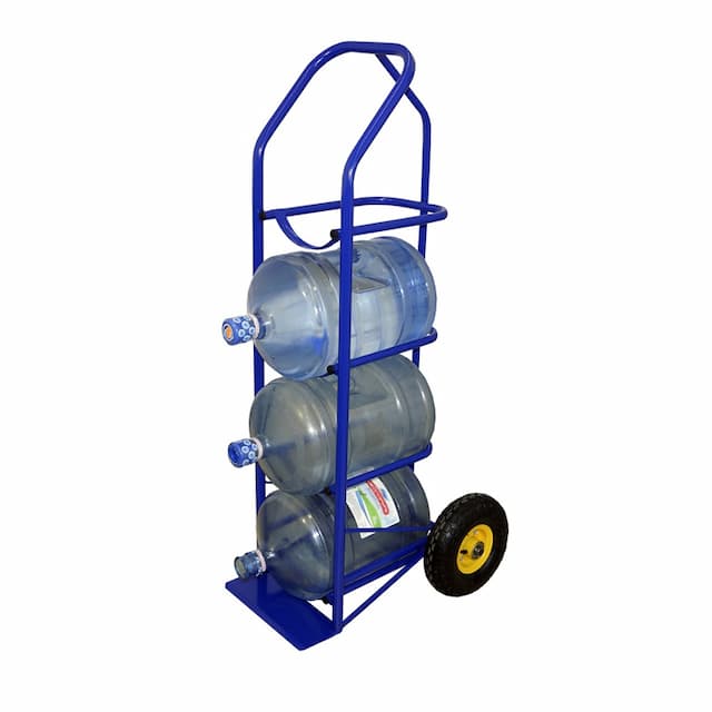 Тележка для перевозки 4-х баллонов с водой RUSKLAD  ВД 4 с колесами на пневморезине 250 мм 